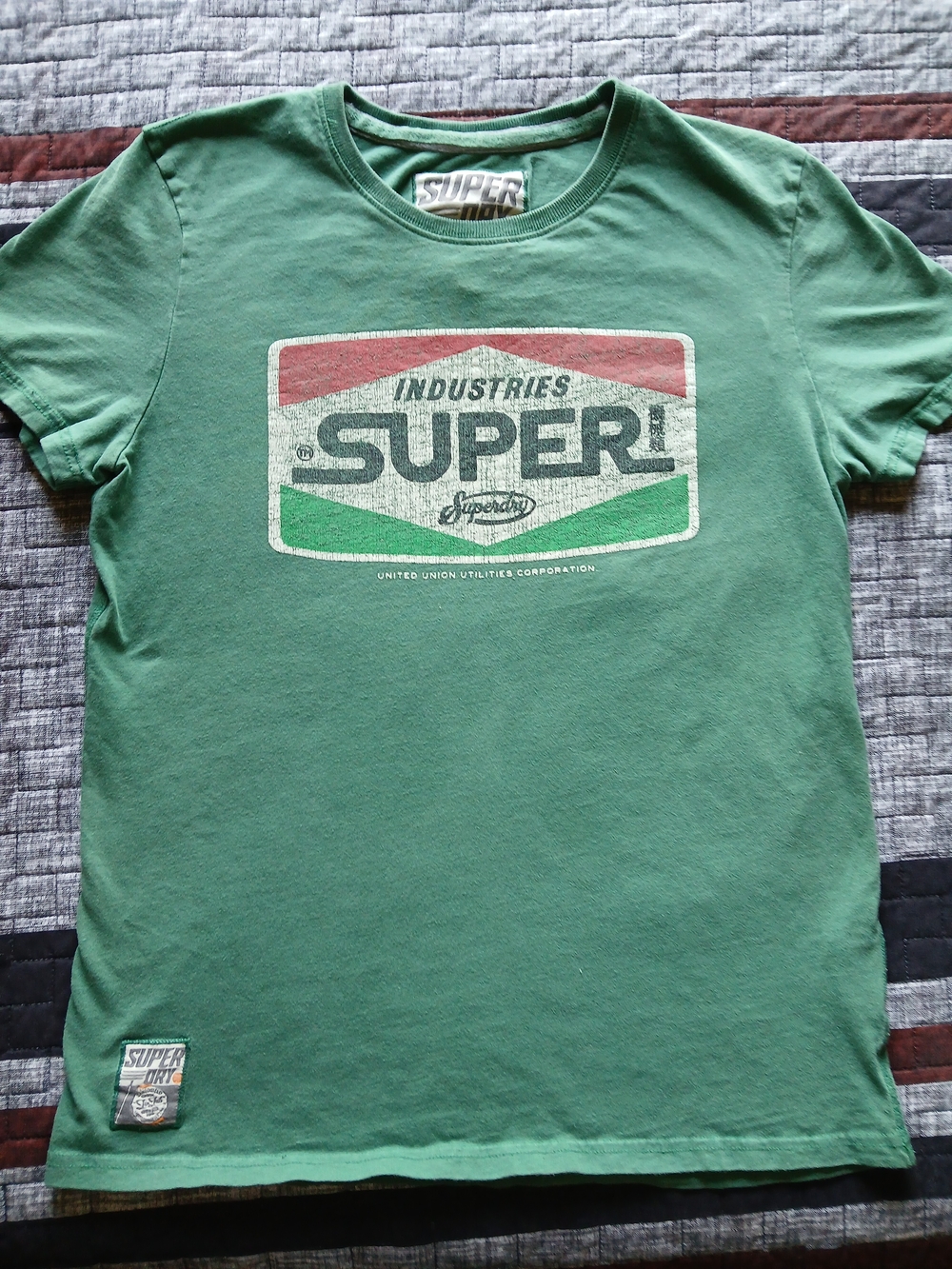Superdry Green Graphic Logo Crew Tee
